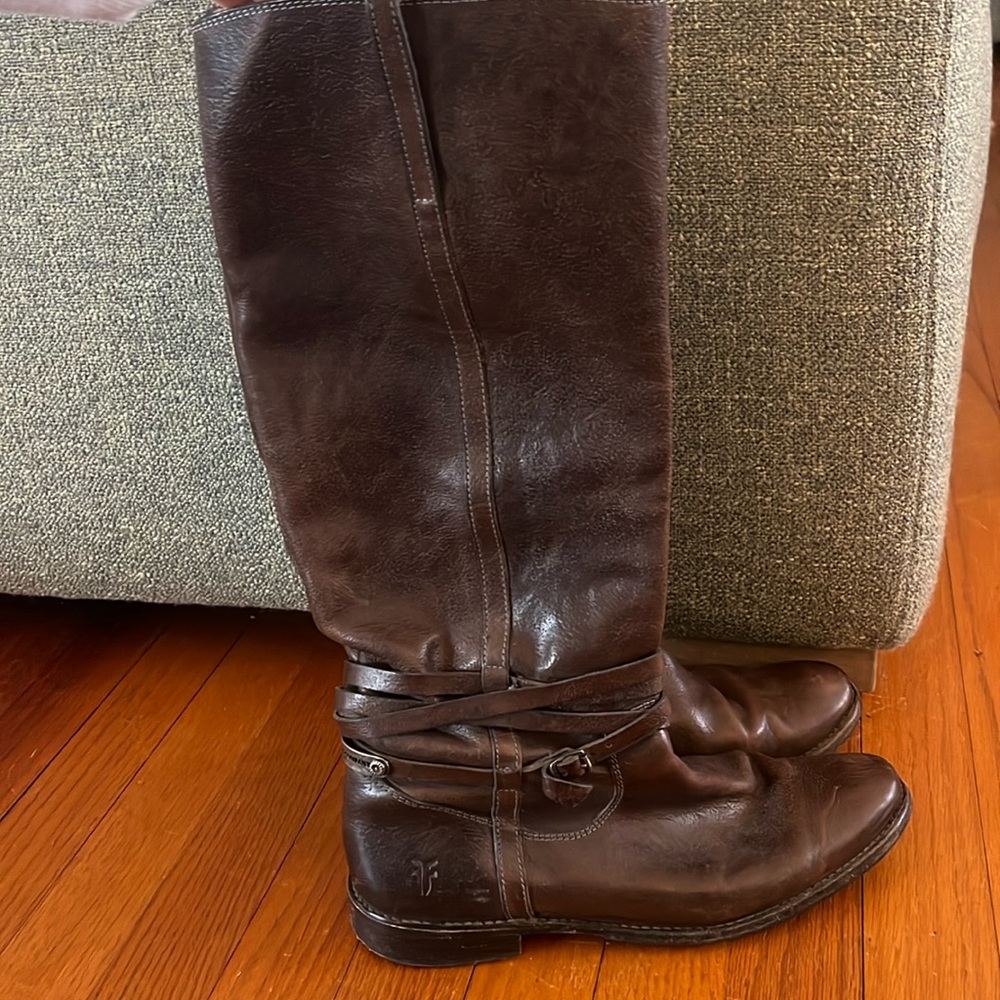 Frye Shirley riding plate boots
